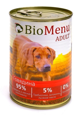 Био Меню 73988 кон.д/собак Говядина 410г