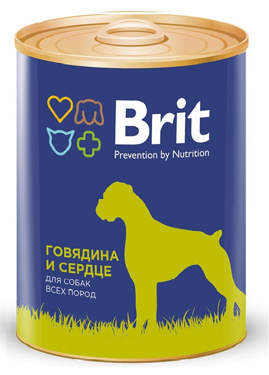 Brit кон.д/соб. Говядина и сердце 850г
