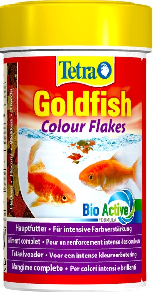 TetraGoldfish Colour корм в хлопьях для улучшения окраса золотых рыб 100мл