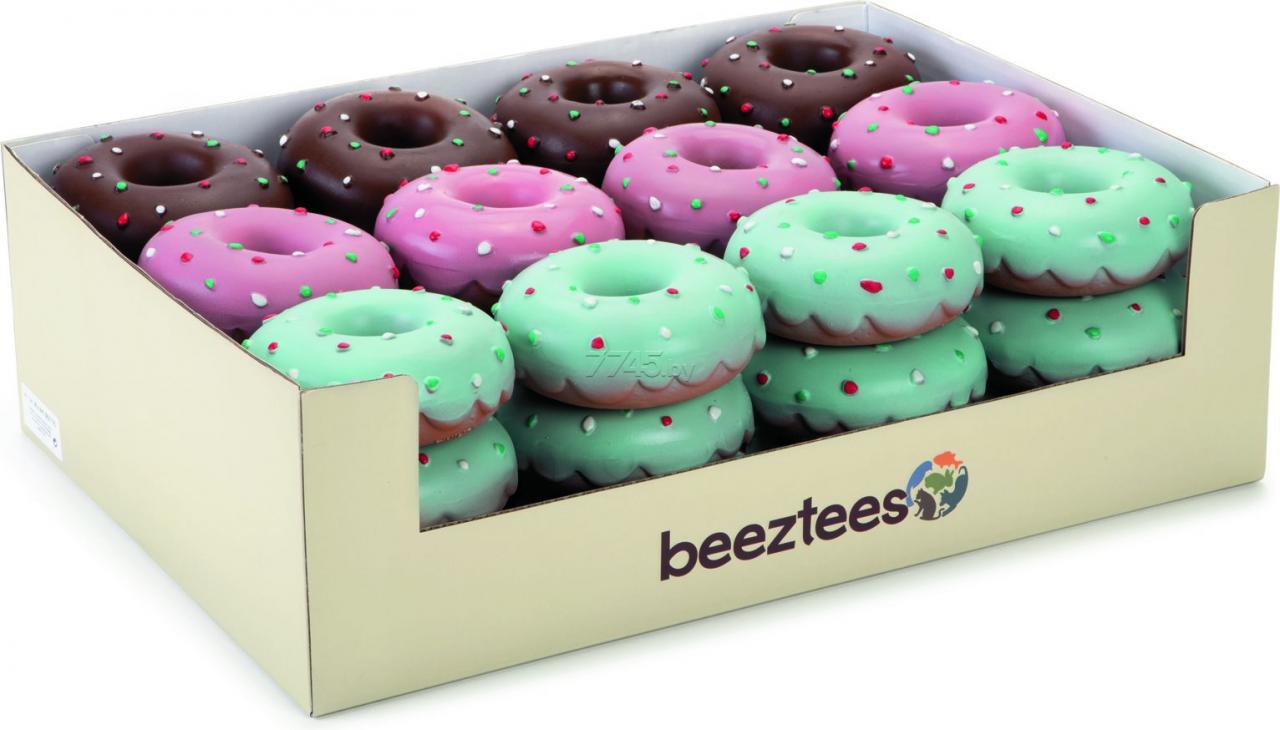 Beeztees 621175 Игрушка д/собак  "Пончик" в ассорт. 12см