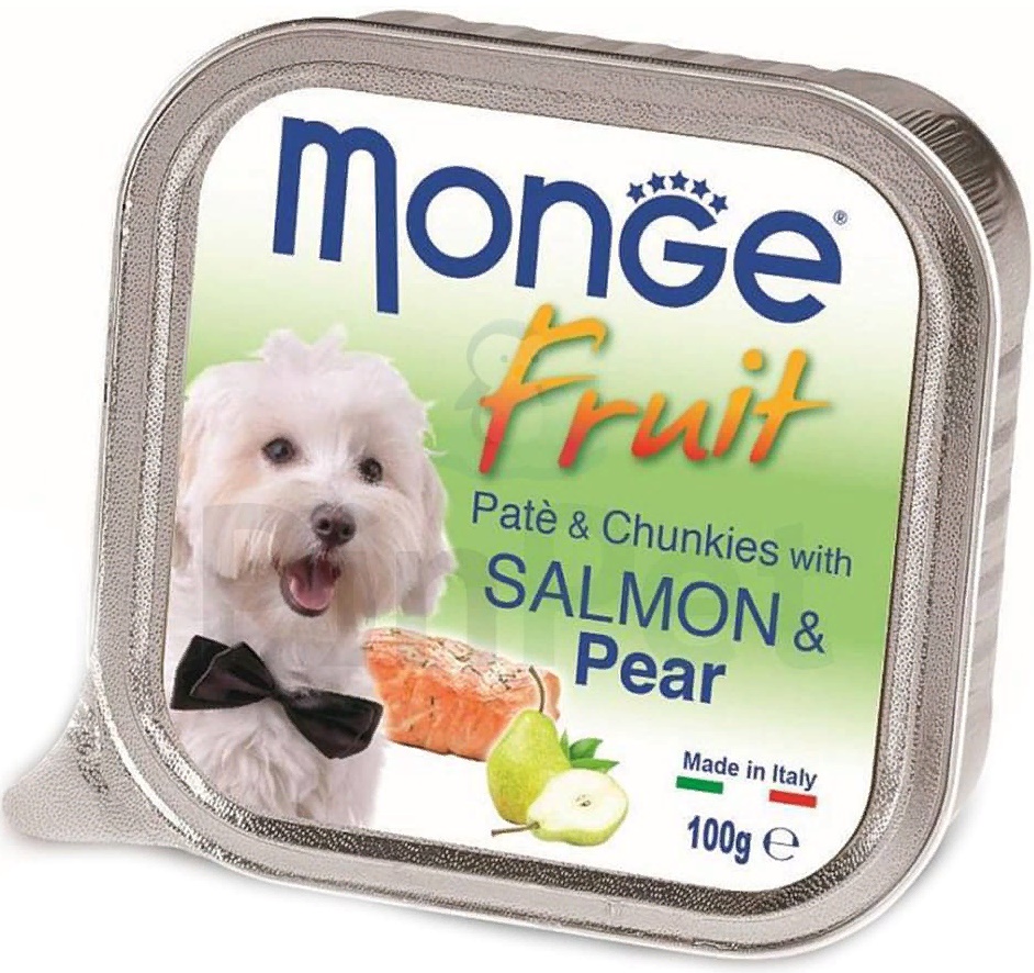 Monge Dog Fruit Ламистер для собак лосось с грушей 100г