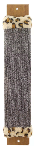Когтеточка из ковролина №1 широкая с оторочкой из меха, 110*30*530мм, Gamma