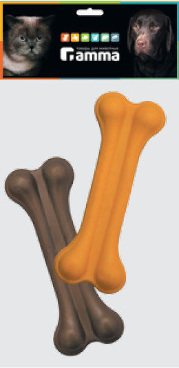 Игрушка для собак из резины "Кость литая №3", 130мм, (уп.2шт)