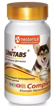 Юнитабс JuniorComplex с В9 д/щенков 100таб