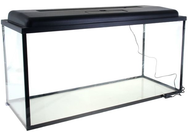 Аквариум прямоугольник 100л. с крышкой люмин/л 