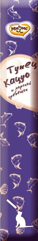 Мнямс Крем-лакомство для кошек с тунцом Кацуо и морским гребешком 15г