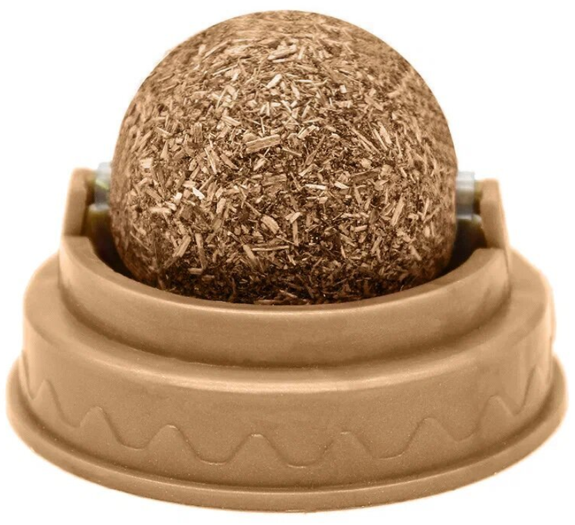 Персилайн ЛК-5 Игрушка д/кошек Шарик c матаби и кошачьей мятой на подставке 5*4см