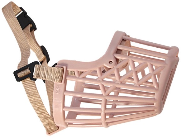 Намордник пластиковый с нейлоновым ремешком №2, 50*40*75мм