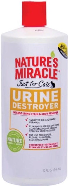 8in1 Уничтожитель пятен и запахов мочи для кошек NM Cat Urine Destroyer 946мл
