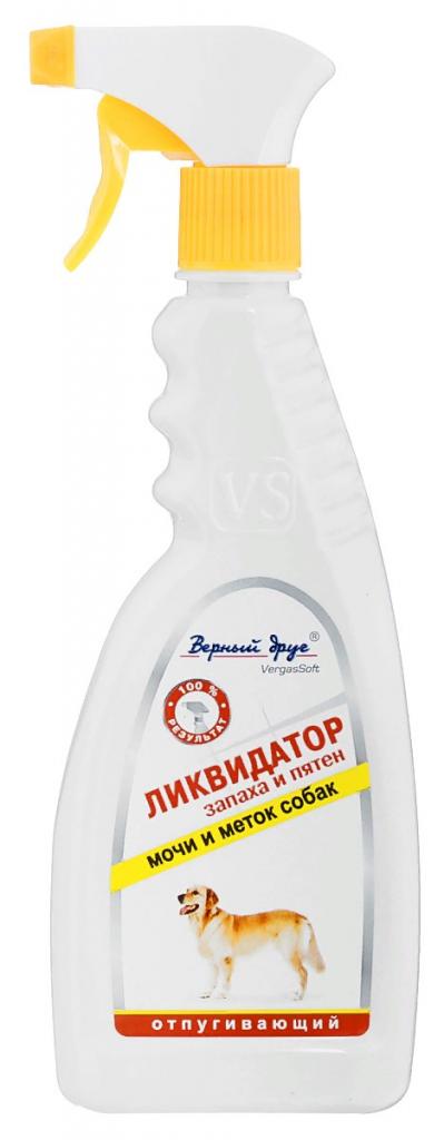 Верный Друг Ликвидатор запаха и пятен мочи и меток собак (спрей) 400мл