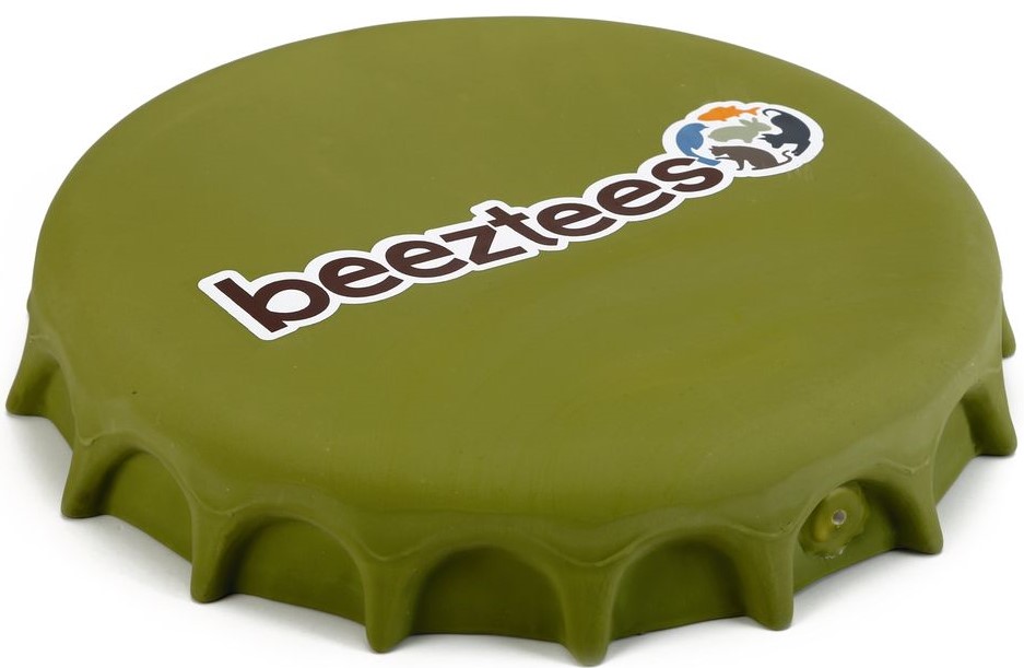 Beeztees 621150 Игрушка д/собак "Фрисби-крышка от бутылки" зеленая 24см