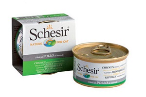 Schesir консервы для кошек Цыпленок в собствен. соку 85г