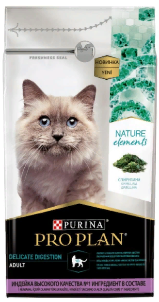 Проплан корм для кошек Natur EL здоровое пищеварение индейка
