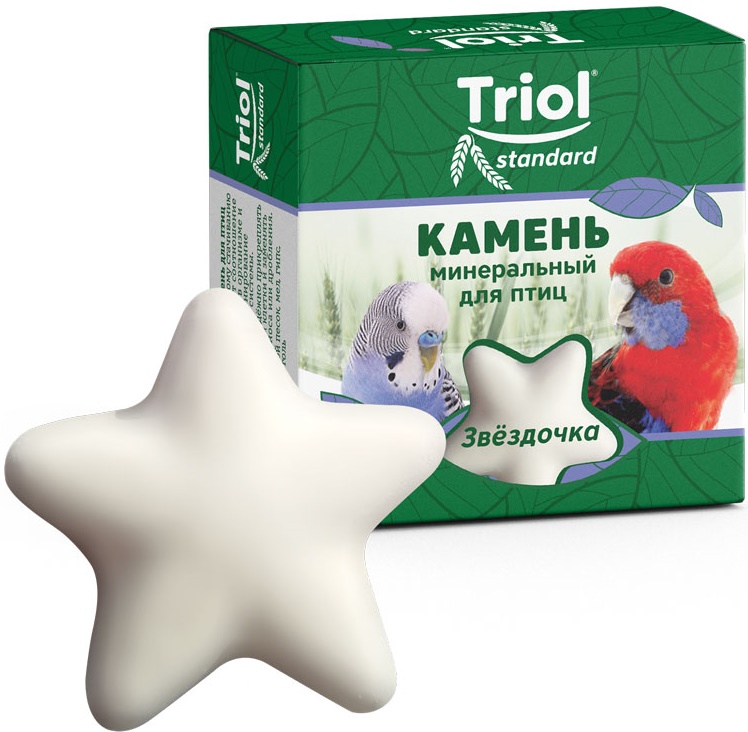 Камень минеральный Triol "Звездочка" для птиц 