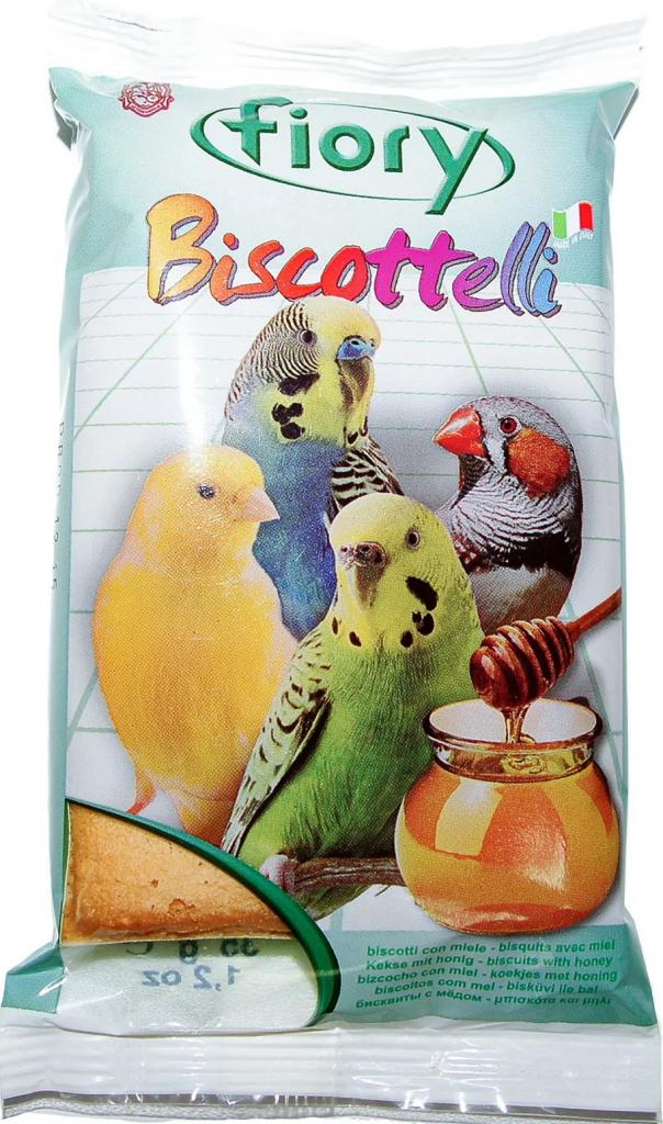 FIORY бисквиты для птиц Biscottelli с медом 35г