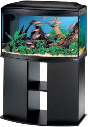 Аквариум прямоугольник 200л + крышка, с тумбой