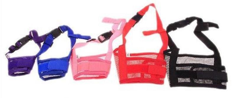 Намордник д/с нейлоновый цветной сетка S:12-15cm