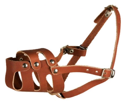 Намордник кож.цельнокрой.№4