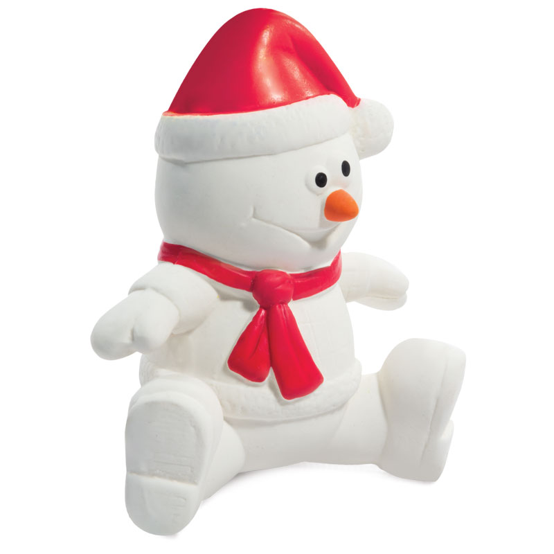 Игрушка NEW YEAR для собак из латекса "Снеговик", 100мм