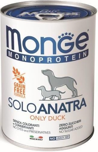 Monge Dog Monoproteico Solo паштет д/с из утки 400г