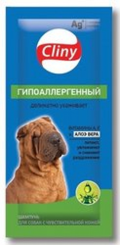 Экопром Cliny K318 Шампунь д/собак с чувствительной кожей Гипоаллергенный в саше 15мл