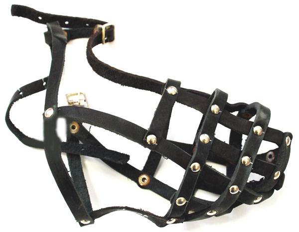 Зоотехнология-М 00044 Намордник кожа №5 сетка (стаф)