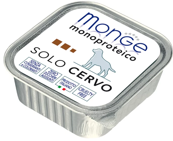 Monge Dog Monoproteico Solo паштет д/с из оленины 150г