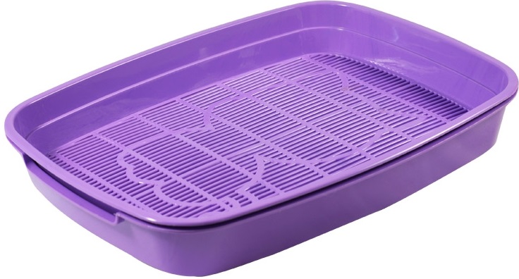 Туалет для кошек с сеткой малый "Леопольд", 340*260*50мм