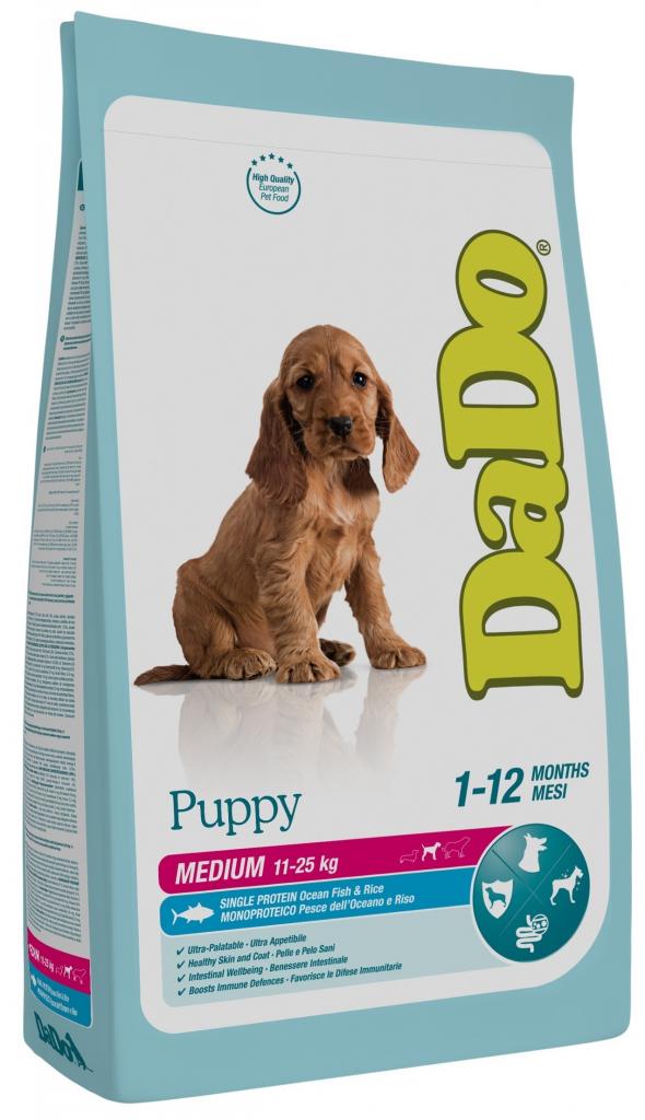 Dado dog корм гипоаллергенный для средних щенков океаническая рыба/рис