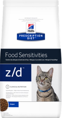 Хиллс z/d корм для кошек при пищевых аллергиях