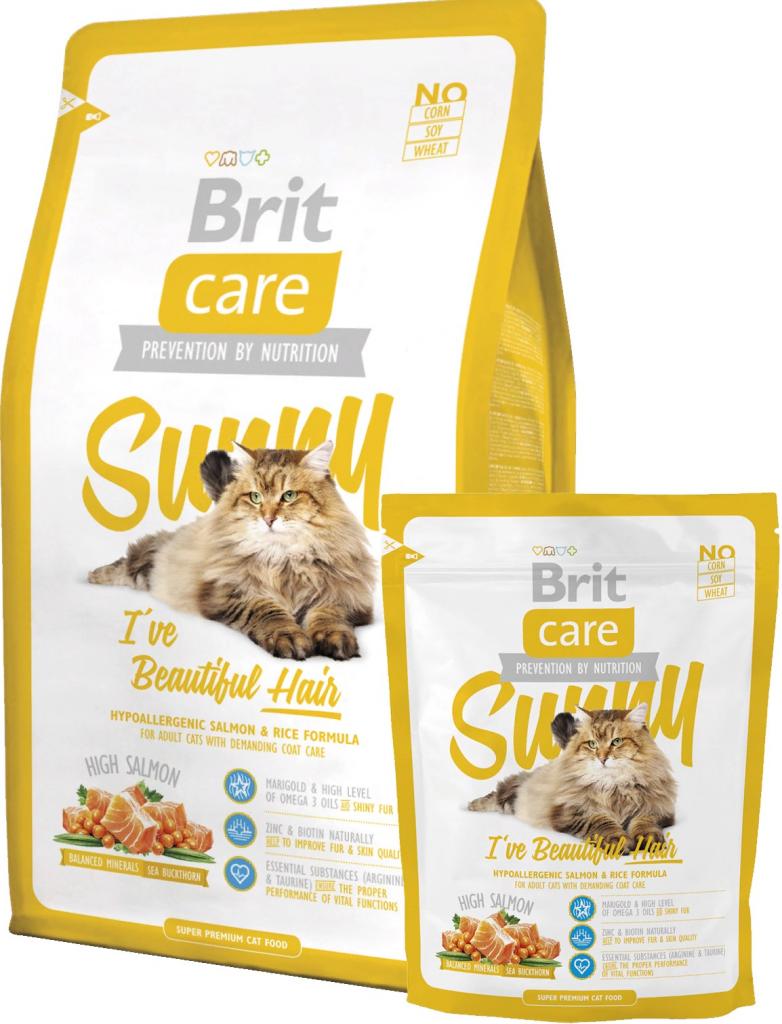 Brit Care Sunny сухой корм для кошек Кожа/шерсть 