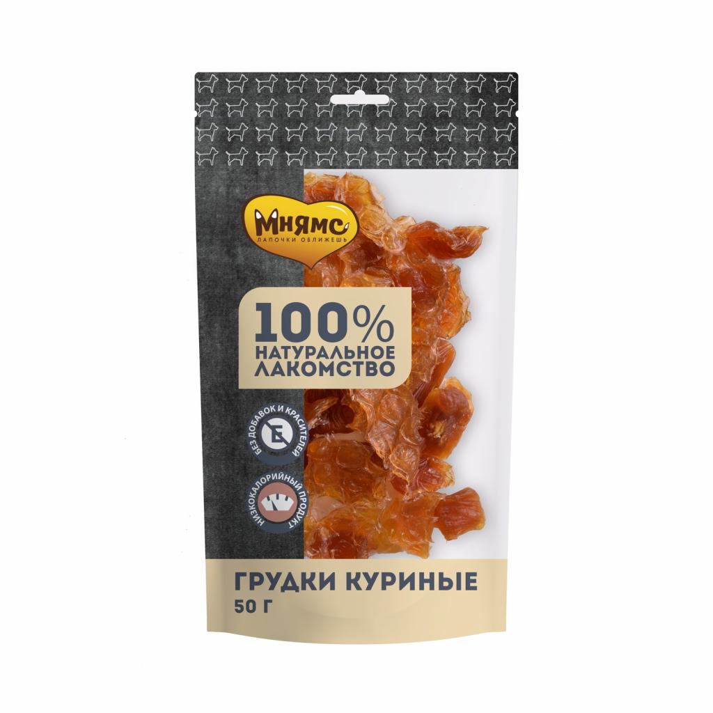 Мнямс лакомство д/собак Грудки куриные 50г