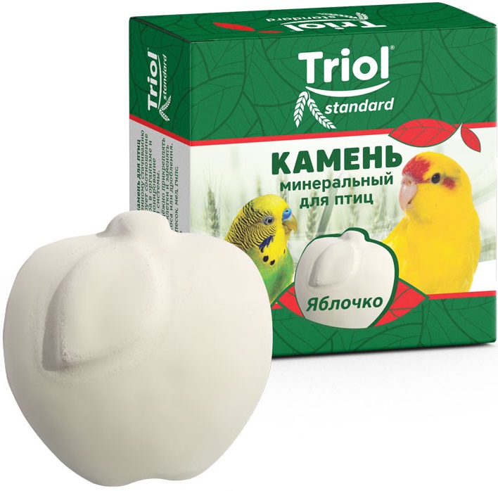 Камень минеральный Triol "Яблочко" для птиц 