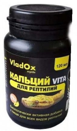 VladOx КАЛЬЦИЙ VITA для рептилий 120 мл 
