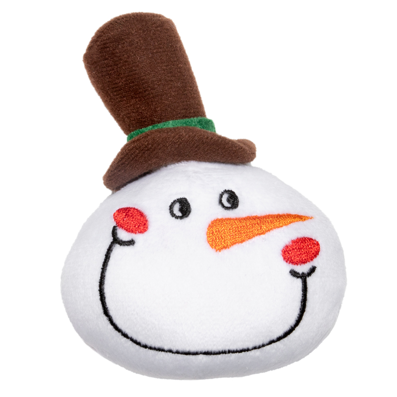 Игрушка для собак мягкая "Снеговик в шляпке", 110мм, серия NEW YEAR