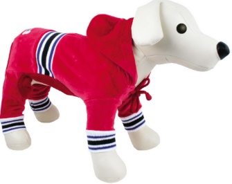 Костюм DEZZIE для собак, спортивный, 40см 5615164