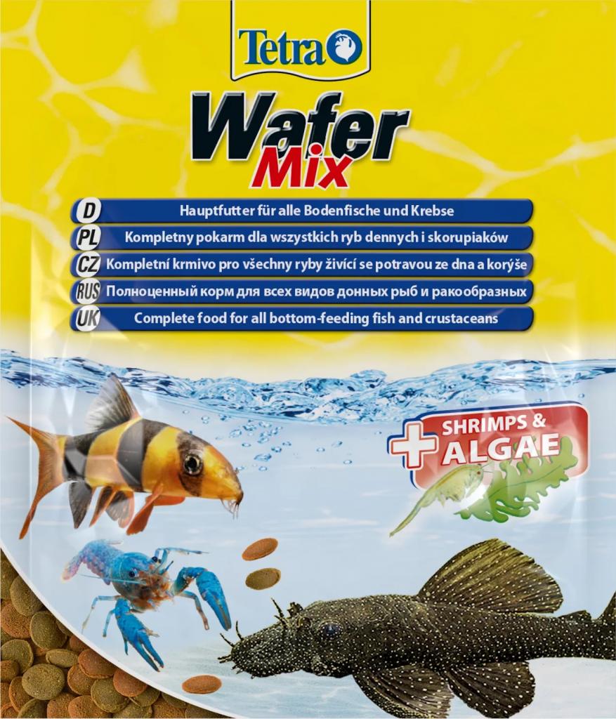 Tetra Wafer Mix корм-чипсы для всех донных рыб 15г (пакет)