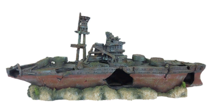 Грот "Разрушенный танкер" 46*11*18