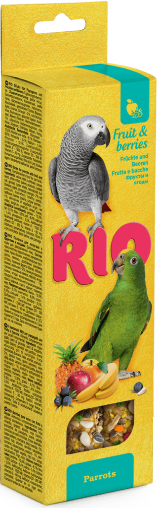 РИО Палочки д/попугаев с Фруктами и ягодами 2шт*90г