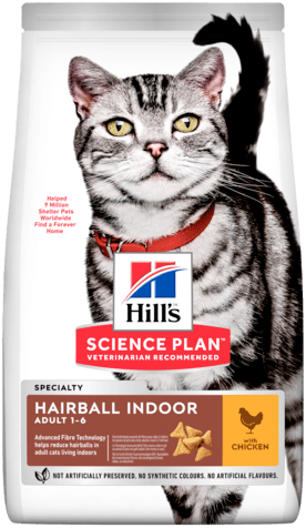 Хиллс корм для кошек домашних профилактика комков шерсти