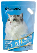 Наполнитель DIAMOND Feline для смывания в унитаз комкующийся 2,6 кг