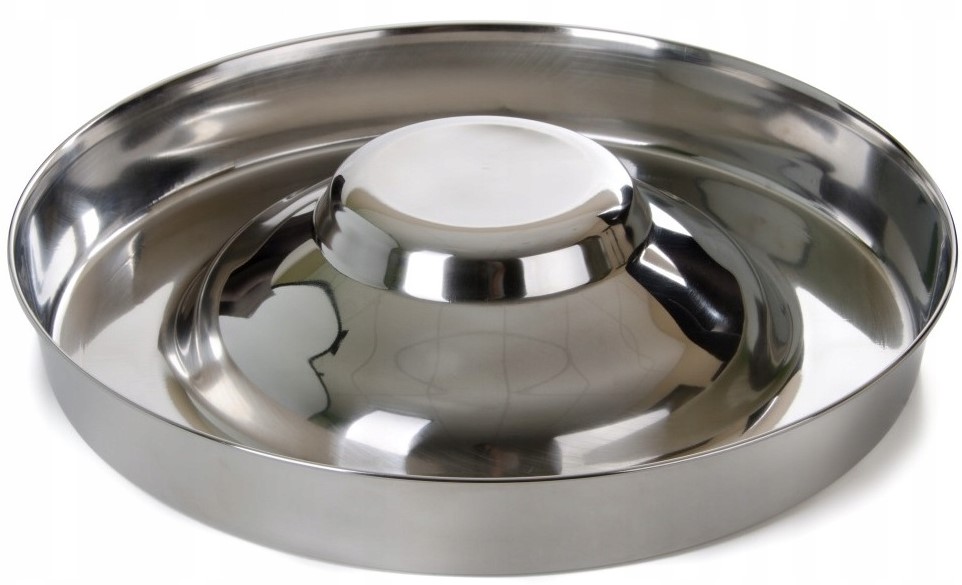 Миска для щенков, сталь, 4 л/ø 38 см