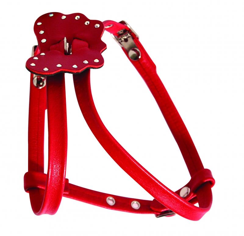 Шлейка двухсл. цветная 12мм подгибка, стразы /П/