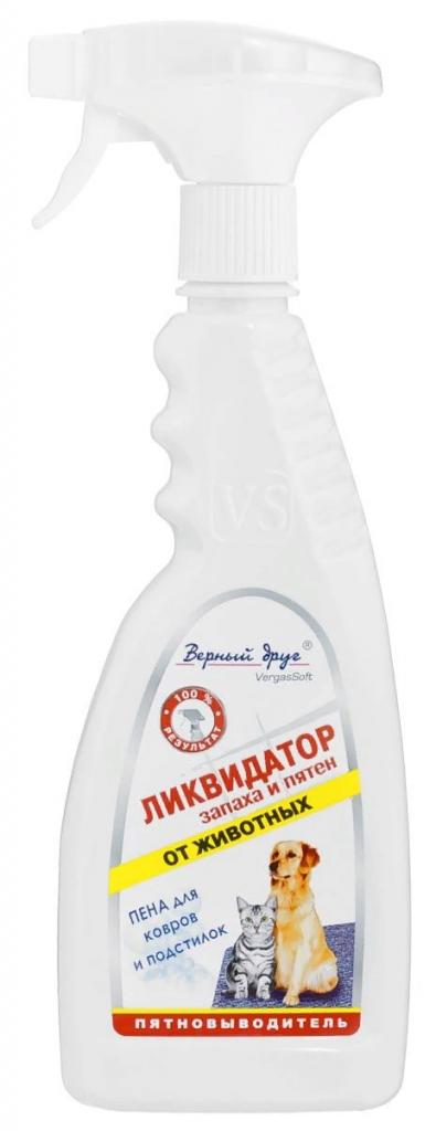 Верный Друг Ликвидатор запаха и пятен для ковров и подстилок (пена) 400мл
