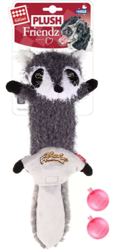 ГиГви 75352 Игрушка д/собак Енот-шкурка с пищалкой 37см