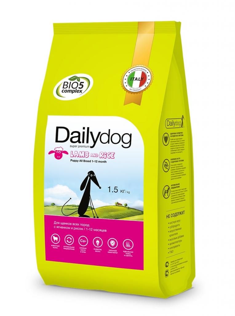 Dailydog PUPPY ALL BREED корм для щенков для всех пород с ягненком и рисом