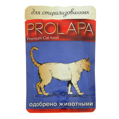 Prolapa Premium 100 г пауч для стерилизованных кошек с птицей в соусе